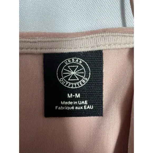 Urban Outfitters Velvet Pink Mini Dress Size M Spaghetti Strap Party Holiday Y2K - Picture 7 of 9